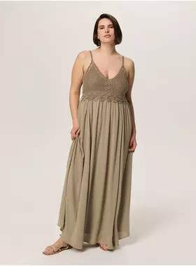 Festi Crochet Bodice Maxi Dress | Torrid (US & Canada)