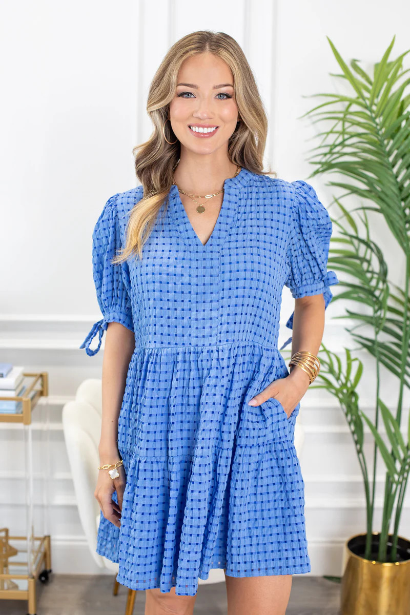 Mya Dress- Blue | Avara
