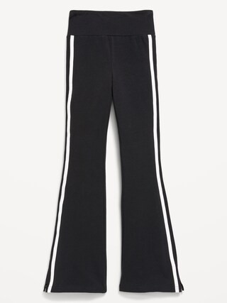 High-Waisted Side Striped Flared Leggings for Girls | Old Navy (US)