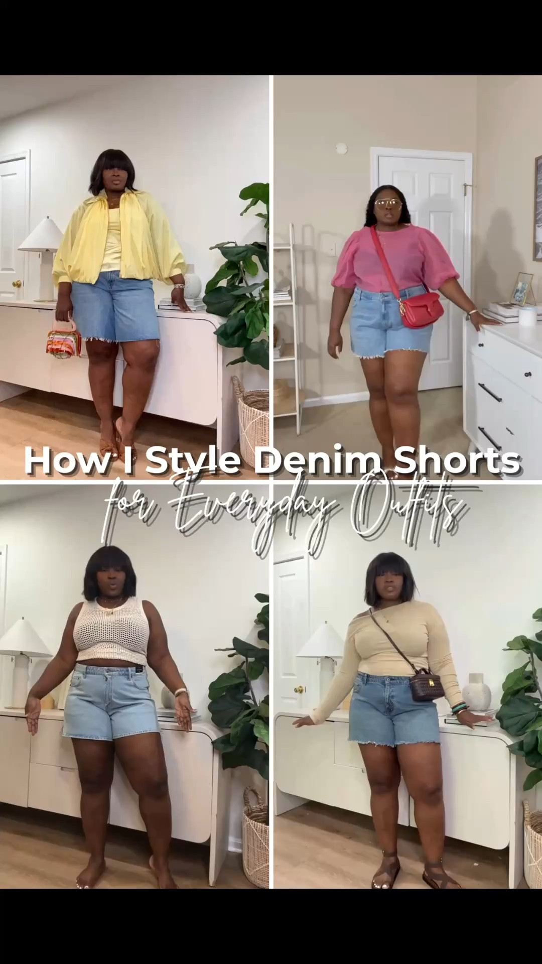 Some days call for simple outfits that still feel put together. A good pair of denim shorts paired with different tops, accessories, and shoes can create endless everyday looks. denim shorts outfit ideas, how to style denim shorts, plus size summer outfits, midsize fashion, casual summer outfits, summer wardrobe essentials, everyday outfit ideas, cute summer looks, vacation outfits, curvy fashion, affordable summer style, capsule wardrobe ideas

#LTKootd #LTKSaleAlert #LTKSeasonal