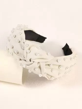 1pc Faux Pearl Decor Wide Hair Hoop | SHEIN