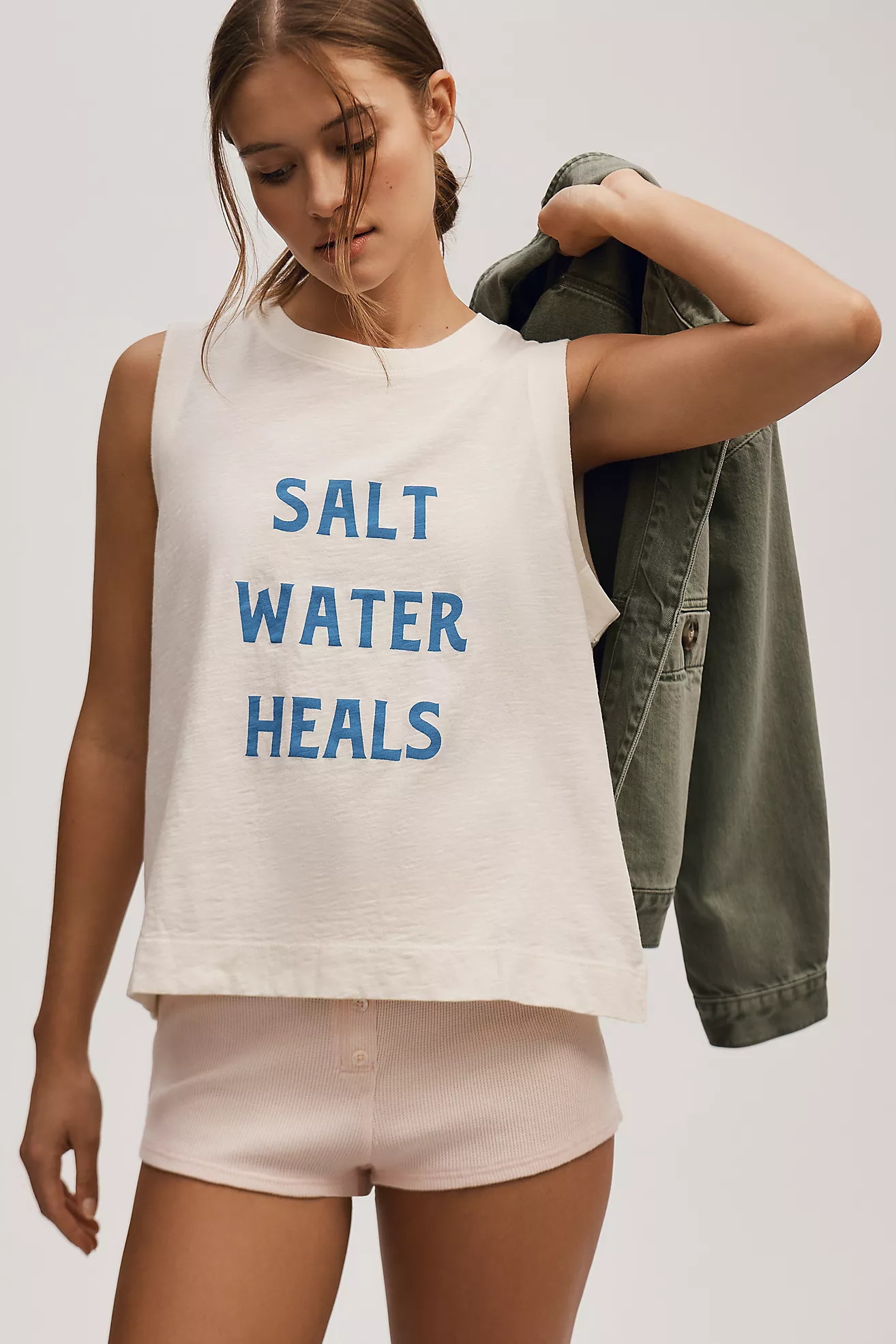 Jordan Nickson x Anthropologie Salt Water Heals Muscle Tee | Anthropologie (US)