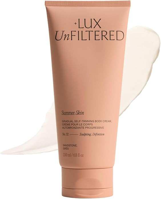 + Lux Unfiltered N°32 Summer Skin Body Sculpting Gradual Tanning Lotion - Self Tanner Firming Bo... | Amazon (US)