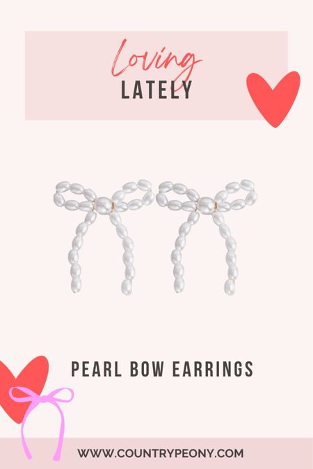 I am wearing these pearl bow earrings on repeat. Plus they are inexpensive, and so light weight. A great way to add some feminine charm to your outfit this Valentine's Day!

#LTKGiftGuide #LTKworkwear #LTKfindsunder50