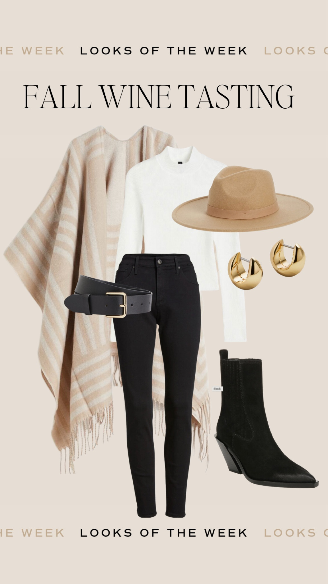 Fall wine tasting outfit idea, styled by Becky 