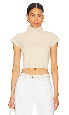 Line & Dot Rumi Short Sleeve Sweater in Bone from Revolve.com | Revolve Clothing (Global)