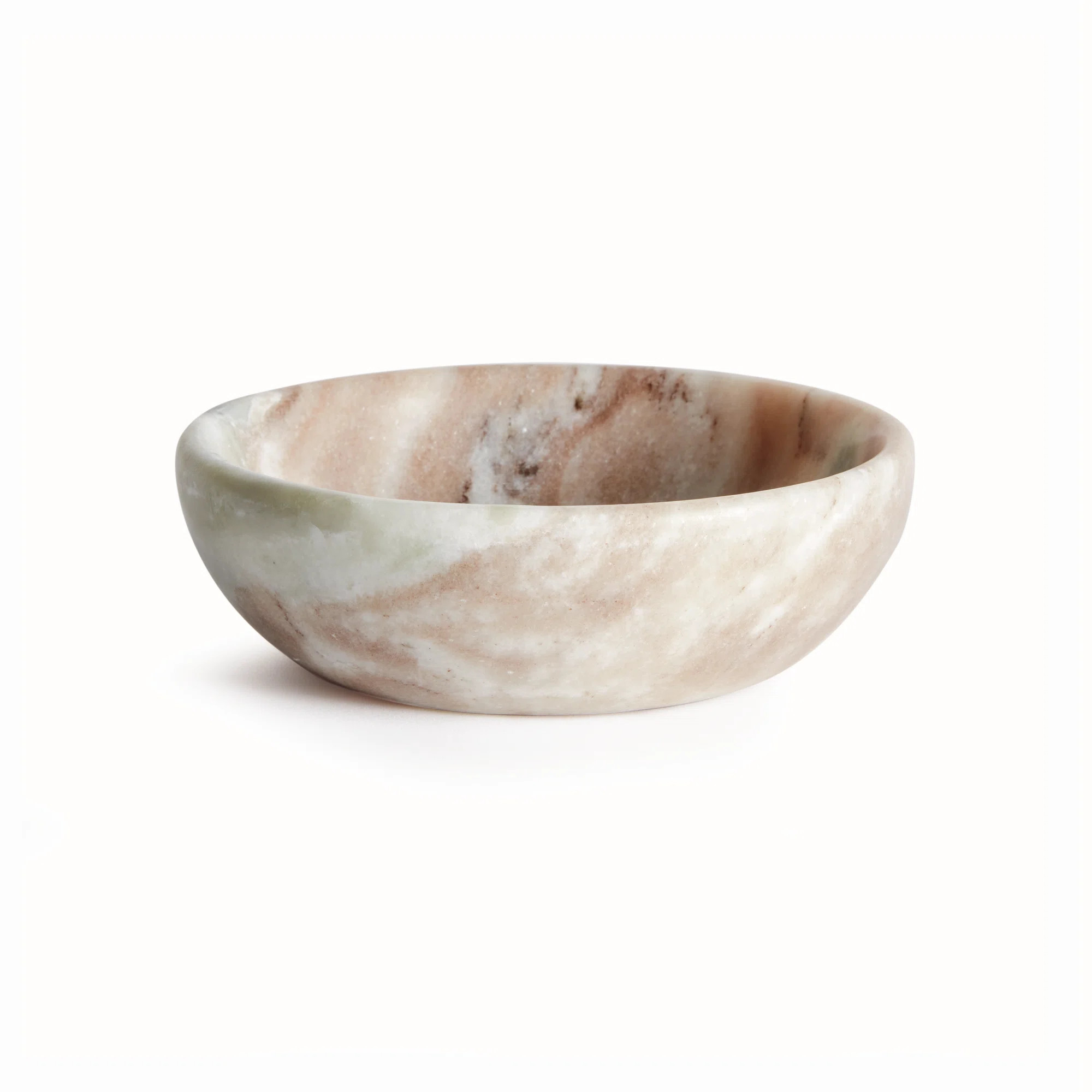Brunello Brown and White Marble Decorative Bowl | Wayfair North America