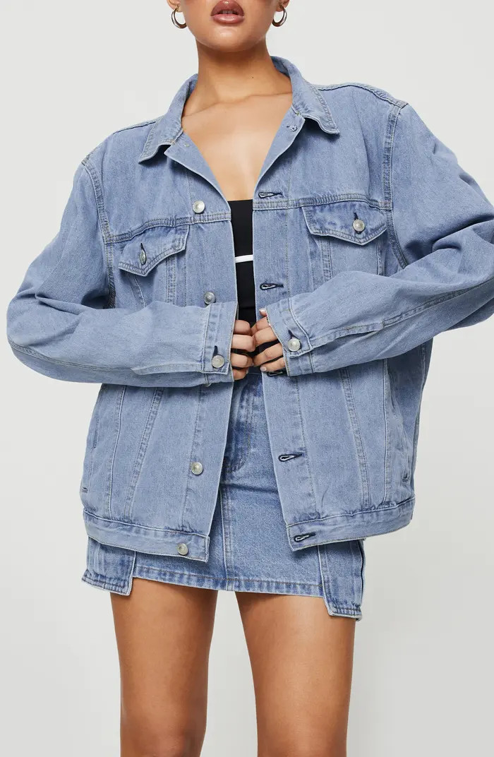 Princess Polly Western Denim Jacket | Nordstrom | Nordstrom
