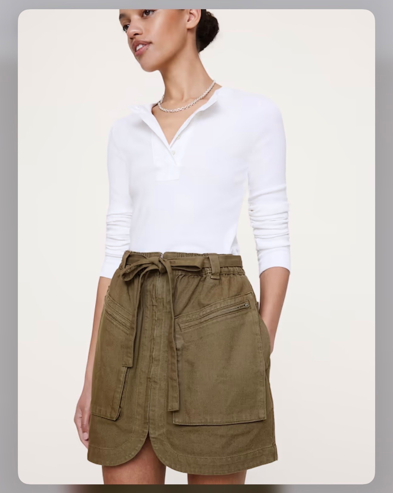 COTTON UTILITY MINI SKIRT

#LTKSeasonal #LTKTravel #LTKWorkwear