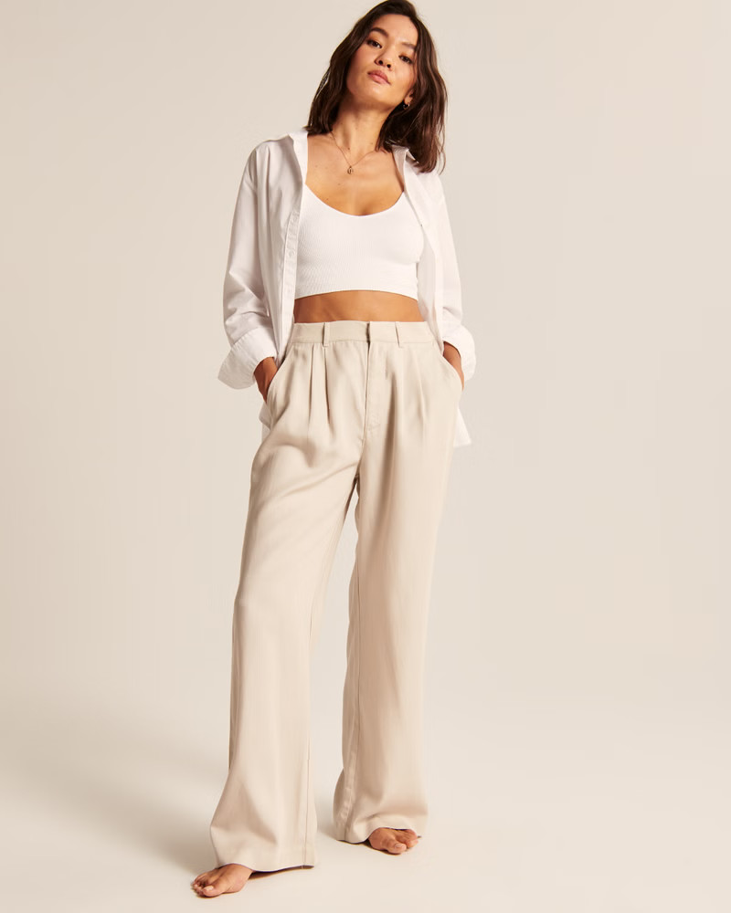 Seamless Long-Line Bralette | Abercrombie & Fitch (US)