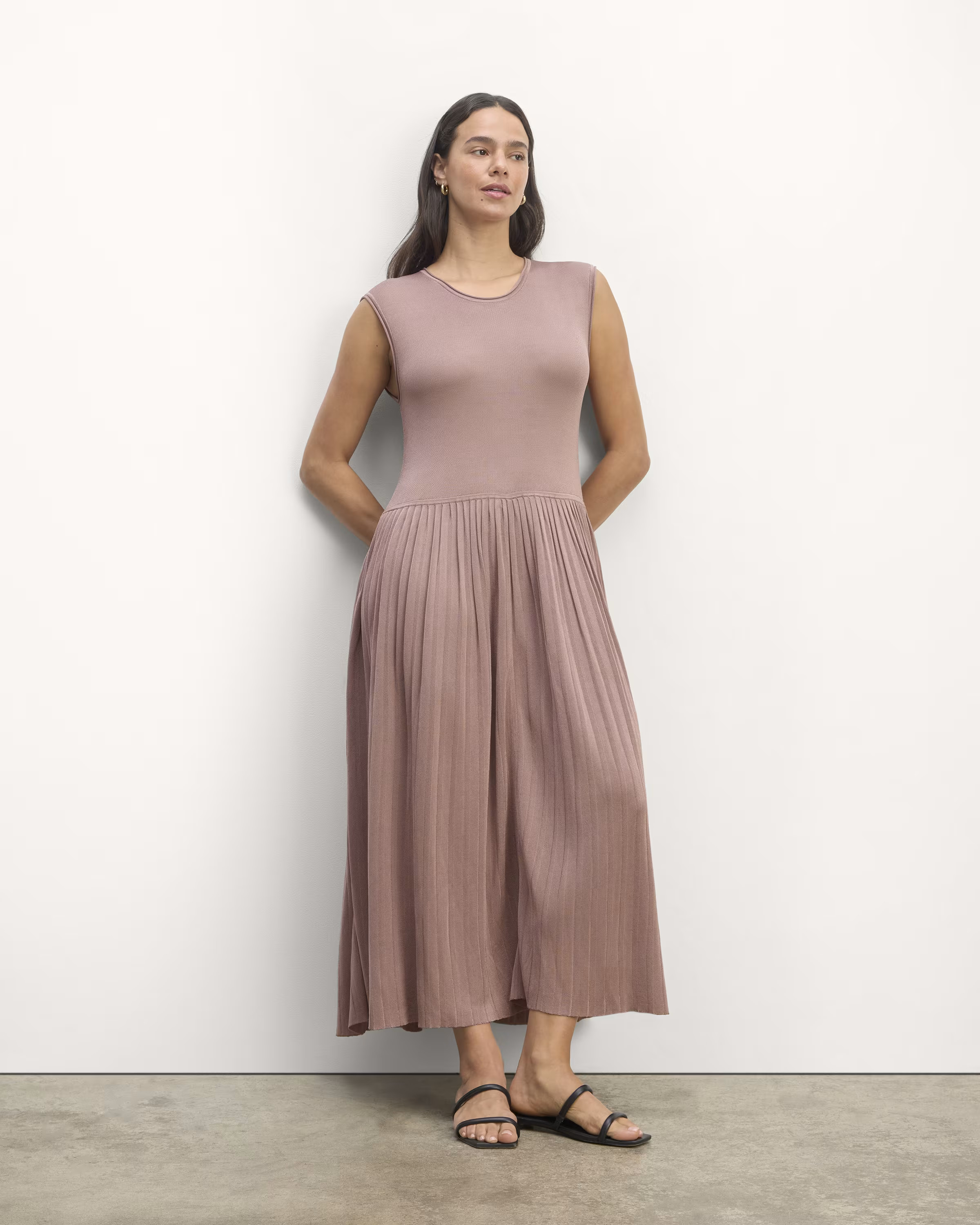 The Knit Pleated Dress | Everlane