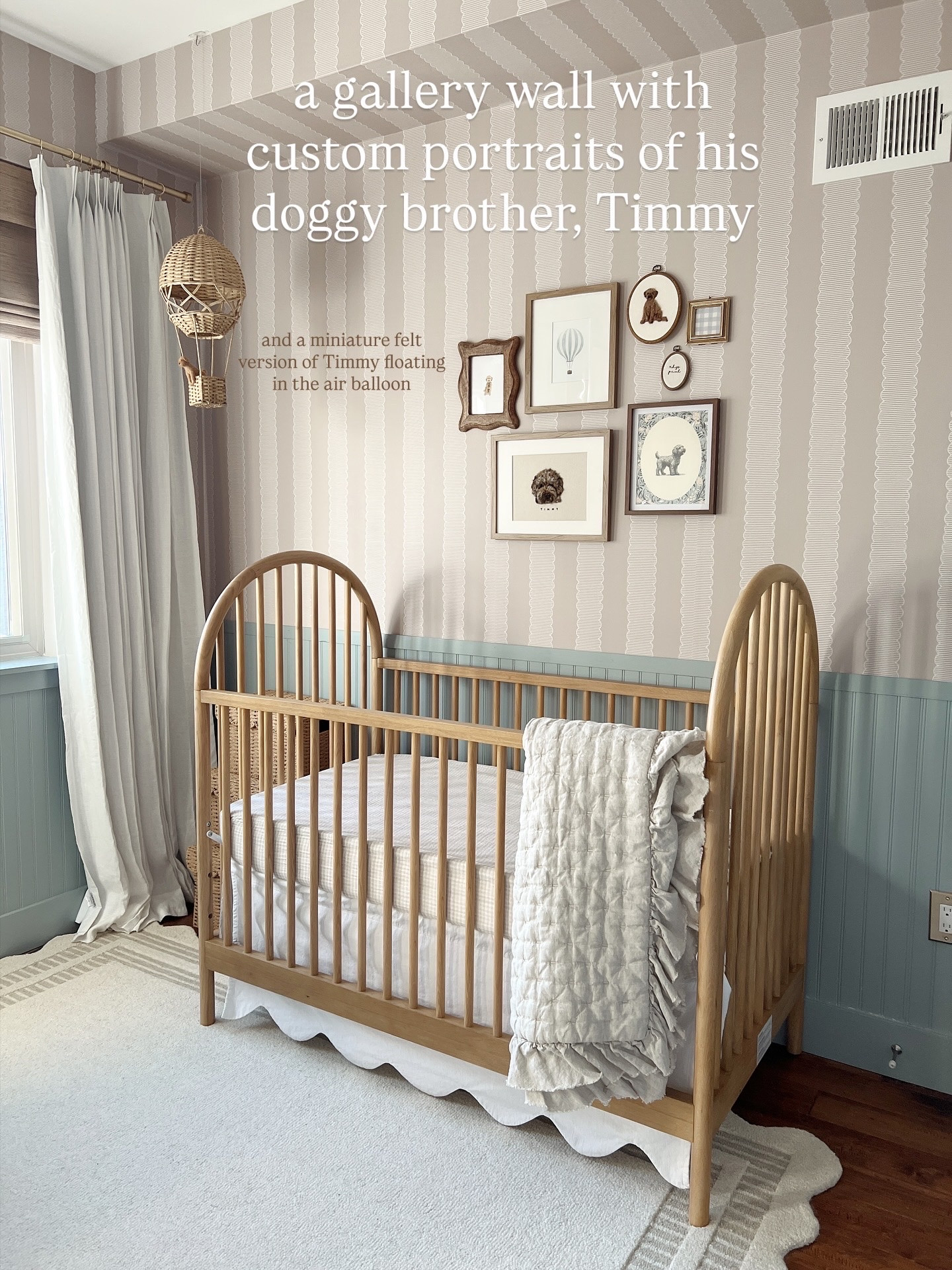 I curated a custom gallery wall for my son’s nursery using a mix of frames and lots of custom portraits of our dog! 

#LTKBaby #LTKHome