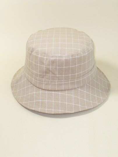 Men Plaid Pattern Bucket Hat | SHEIN