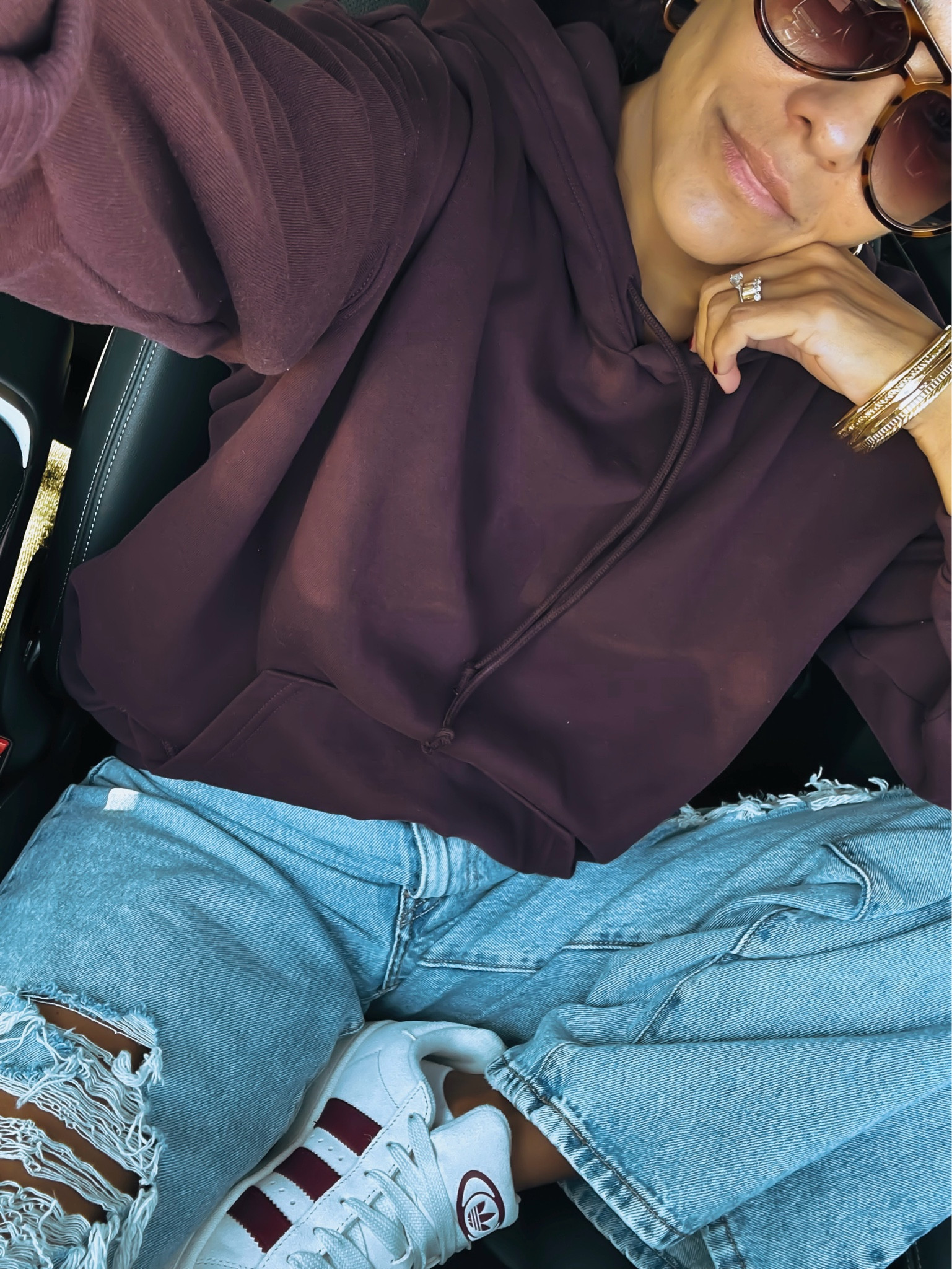 Burgundy hoodie and sneakers!!  

#LTKStyleTip #LTKGiftGuide #LTKShoeCrush