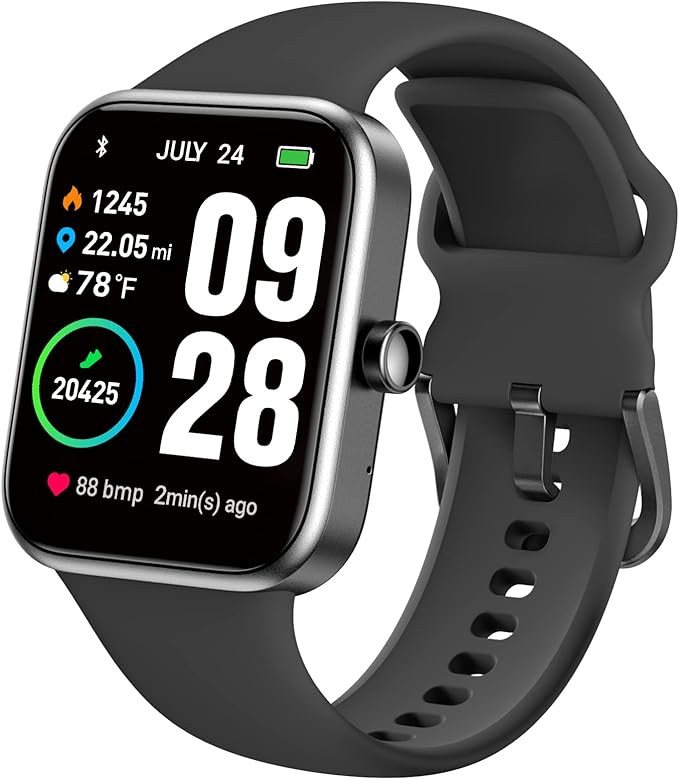 TOZO S2 44mm Smart Watch Alexa Built-in Fitness Tracker with Heart Rate and Blood Oxygen Monitor,... | Amazon (US)