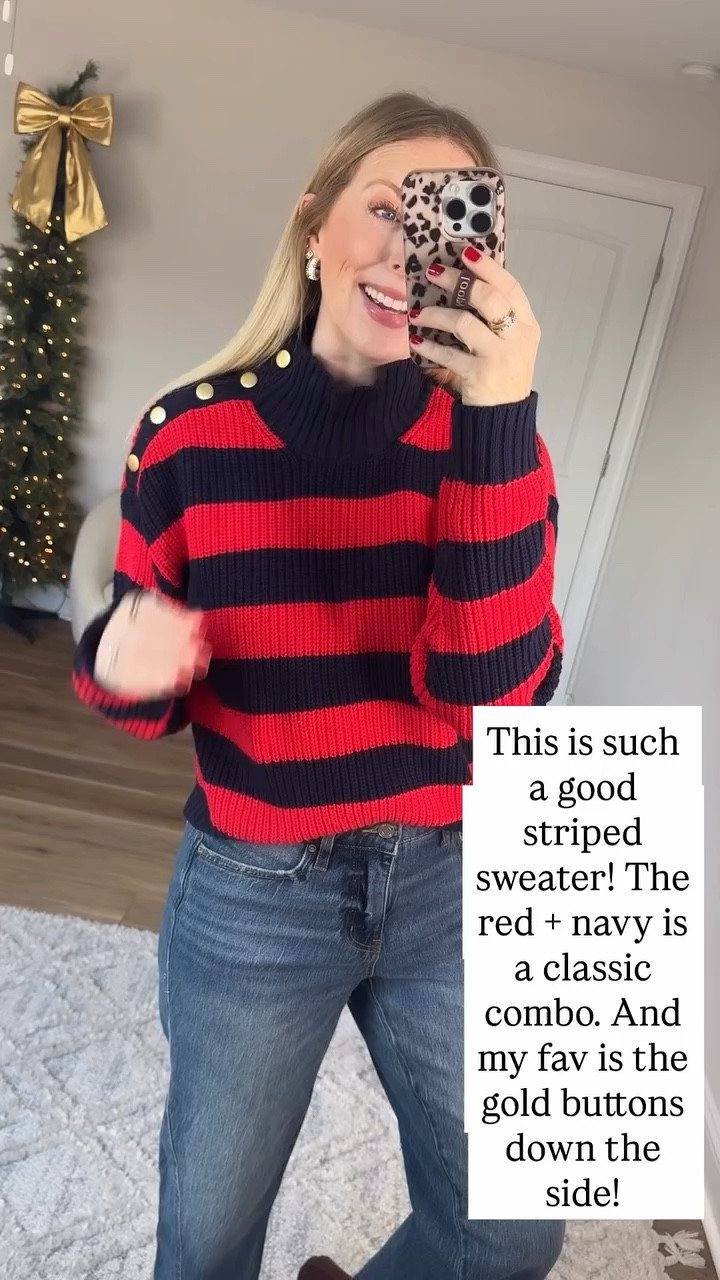 Walmart outfit, striped turtleneck sweater 

Small 

#LTKootd #LTKFindsUnder50