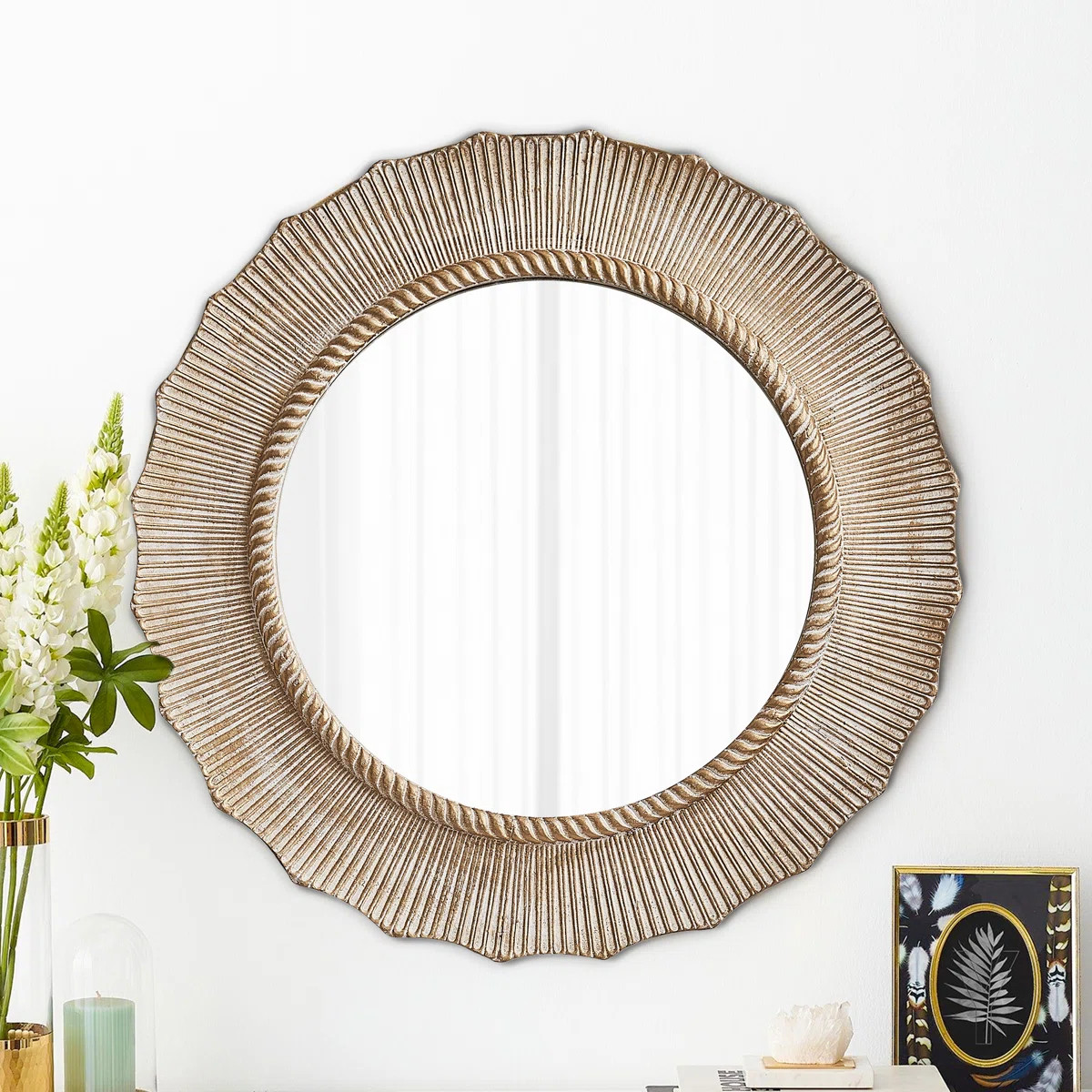 Dayse Scalloped Mirror | Wayfair North America
