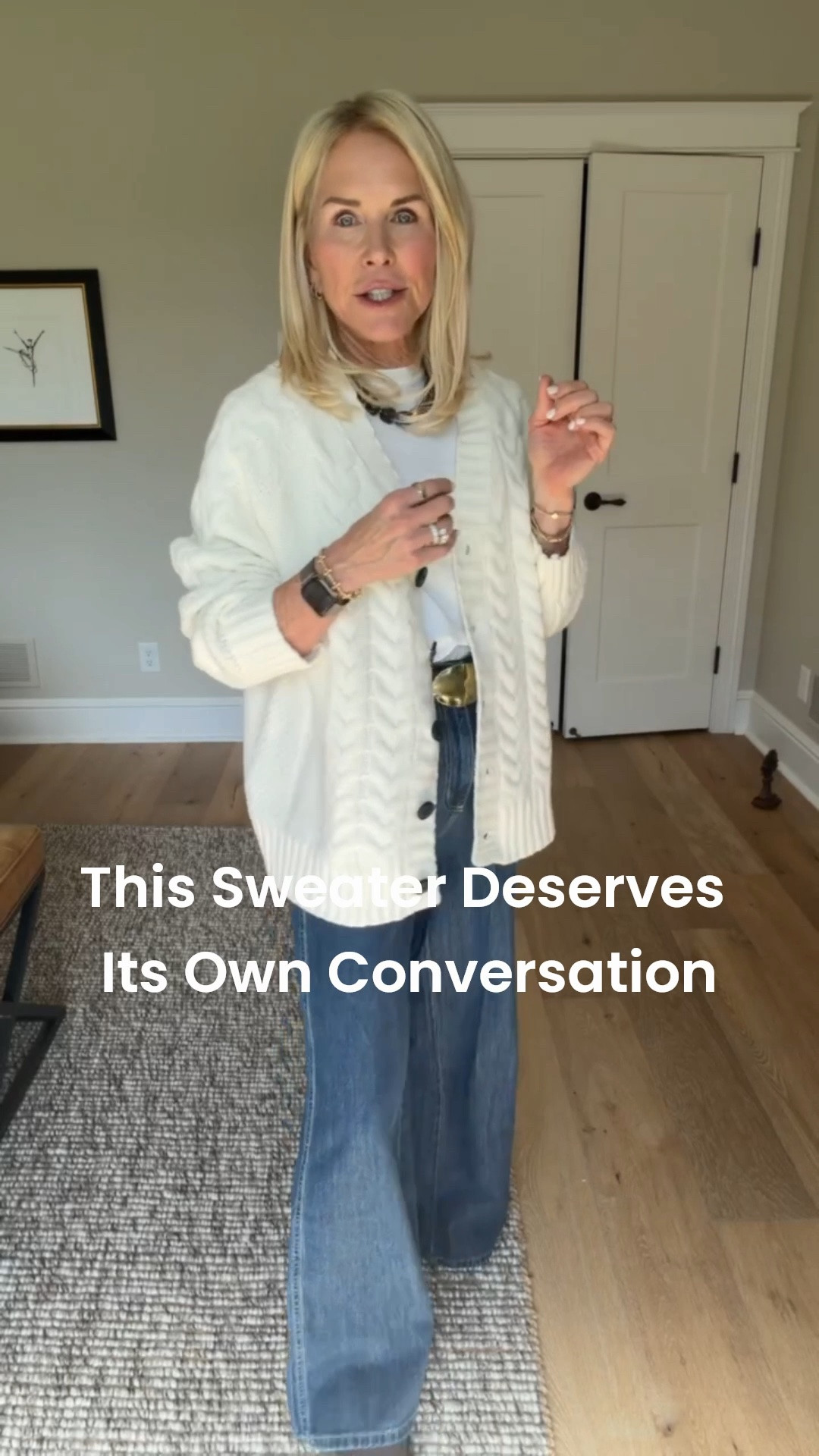 Cute, cozy and oversized sweater! You can dress it up or dress it down, but it’s the perfect oversized layering piece!

#LTKgrwm #LTKdayinmylife #LTKootd