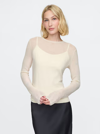 Sheer Rib Sweater | Gap (US)