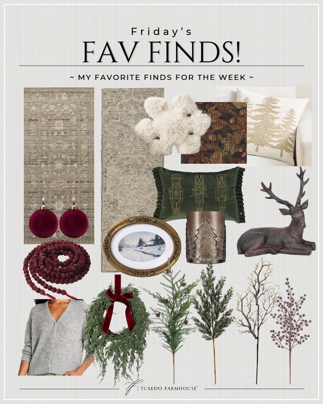 My favorite home decor and holiday decor for the week. Plus  a couple neutral rugs and the softest sweater!

#ltkholiday

#LTKSeasonal #LTKHome #LTKSaleAlert