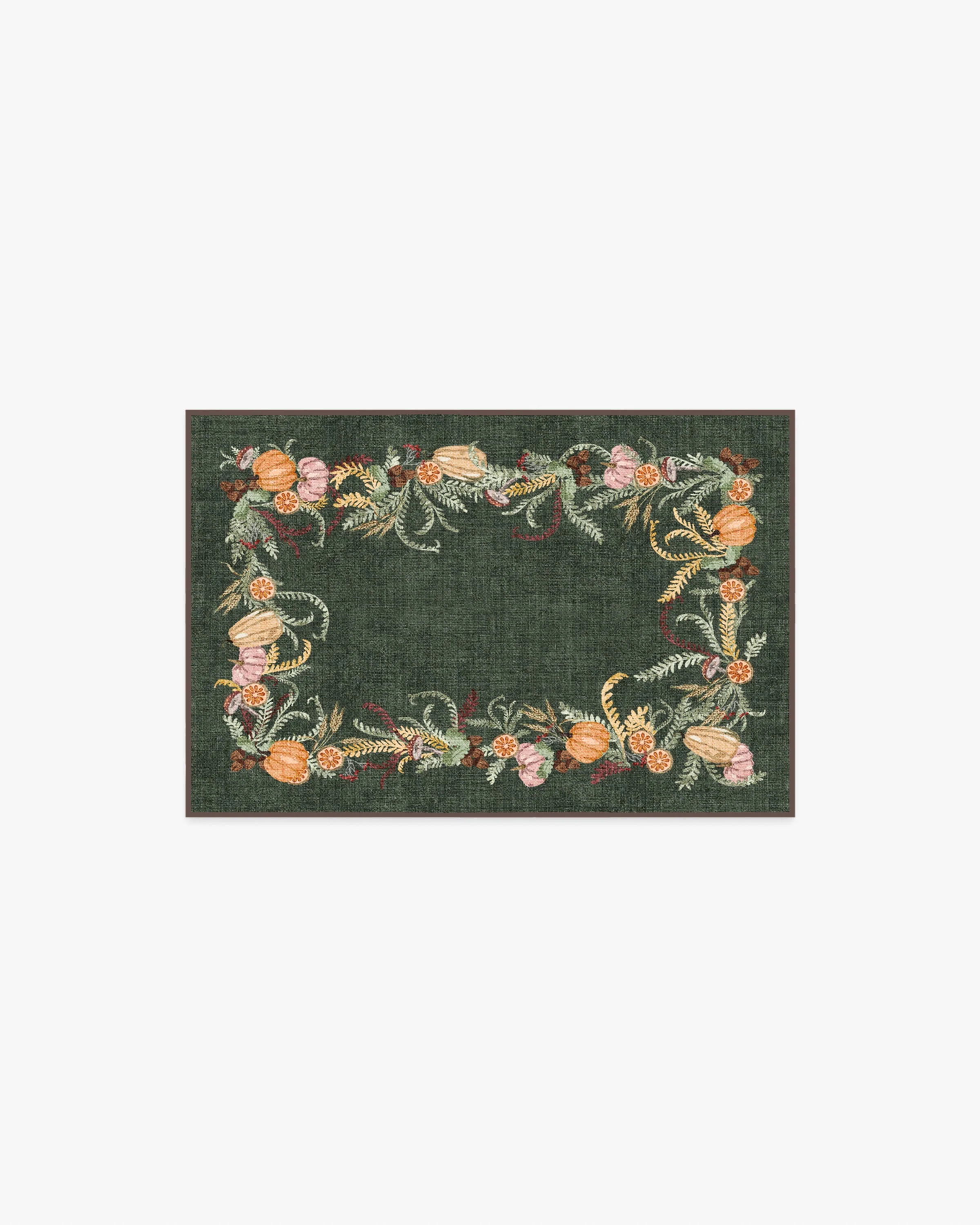 Fall Botanicals Green Flatwoven Rug | Ruggable