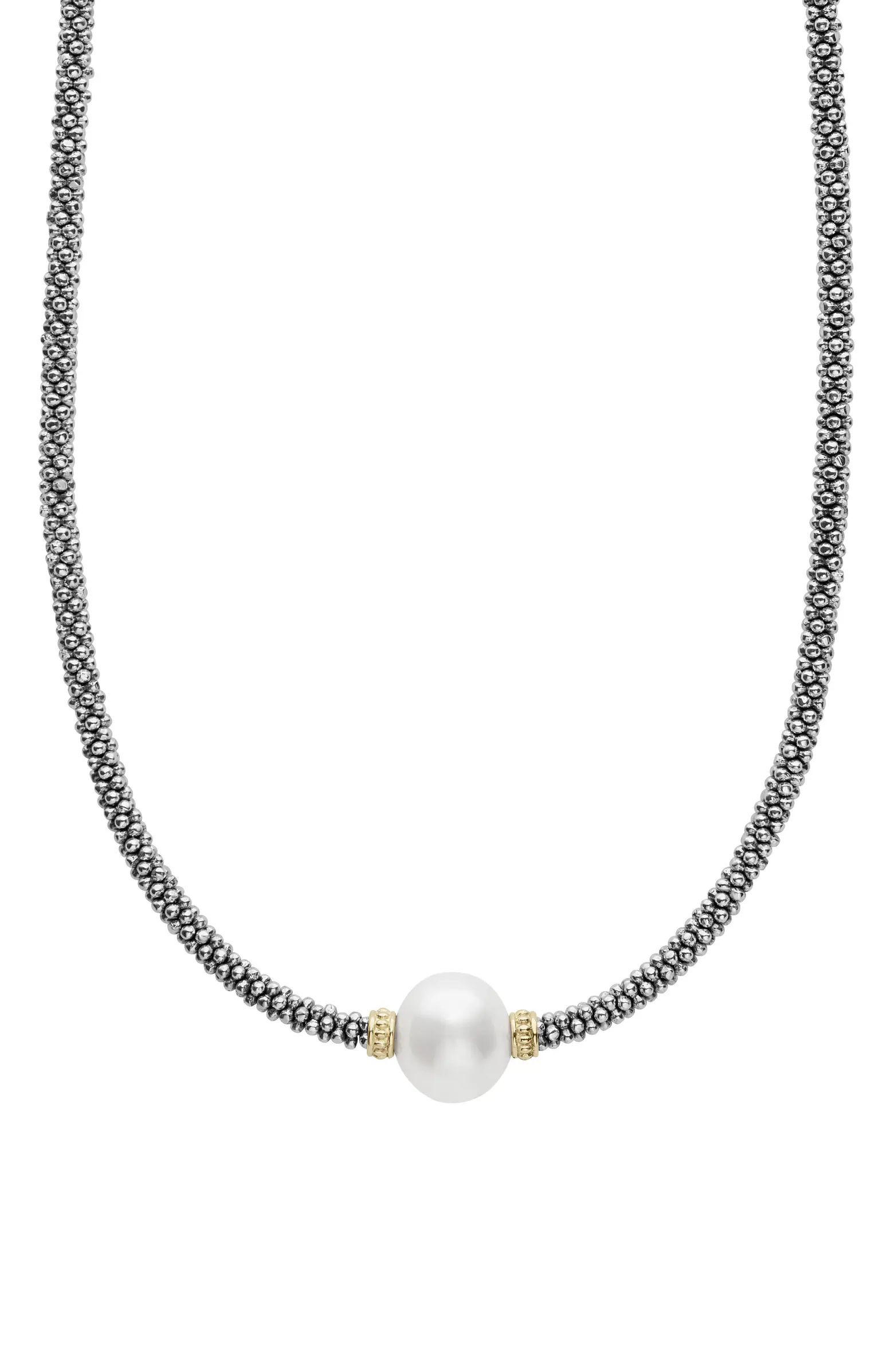 Luna Pearl Station Collar Necklace | Nordstrom
