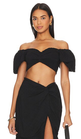 Louisa Top in Black | Revolve Clothing (Global)