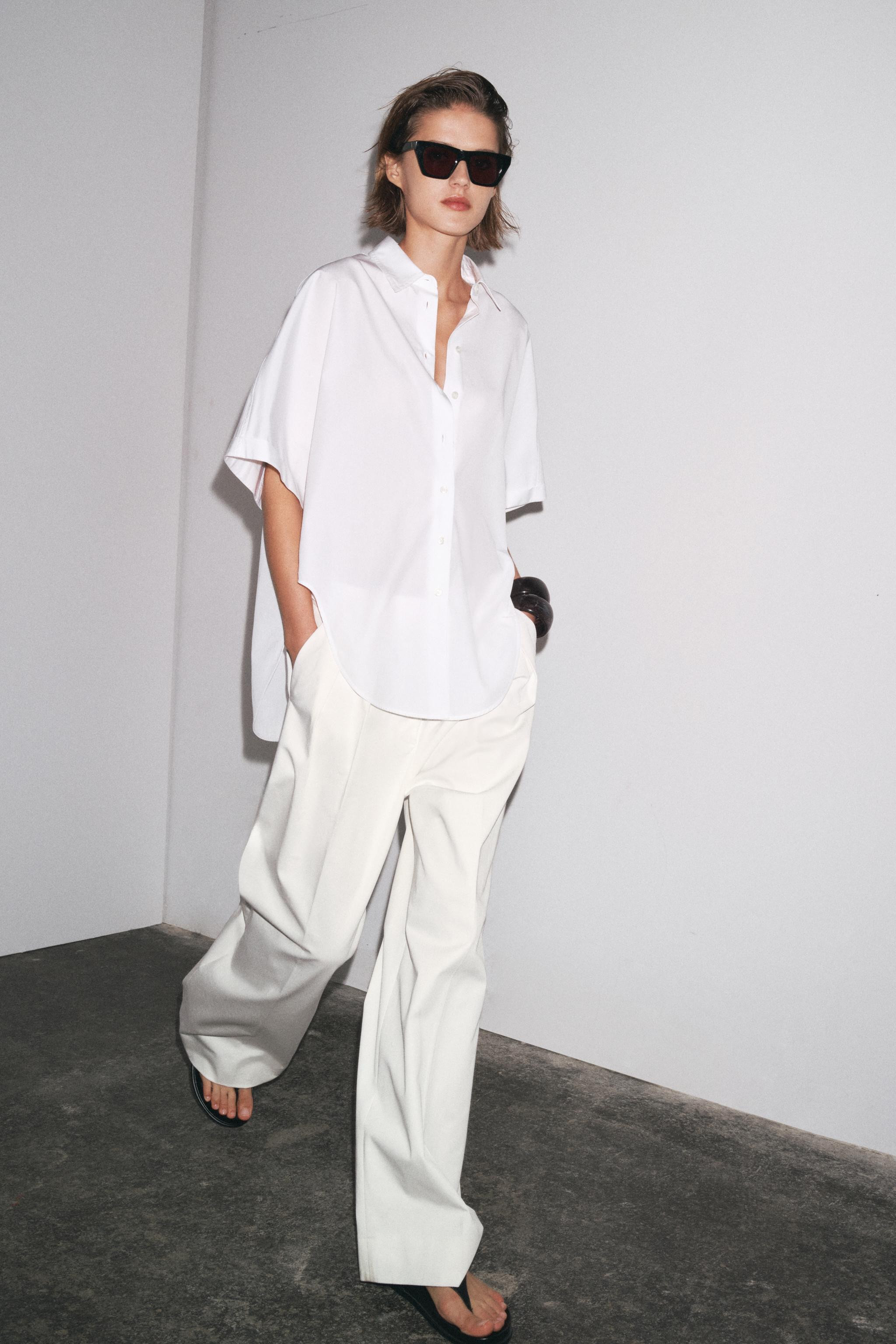 POPLIN SHIRT ZW COLLECTION | Zara US