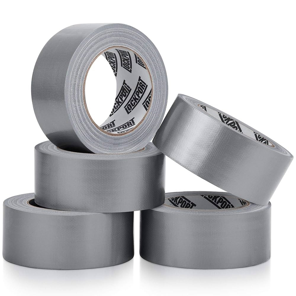 Lockport 5 Pack Duct Tape Heavy Duty - Waterproof, Strong Adhesive Silver Duct Tape Bulk for Indo... | Amazon (US)