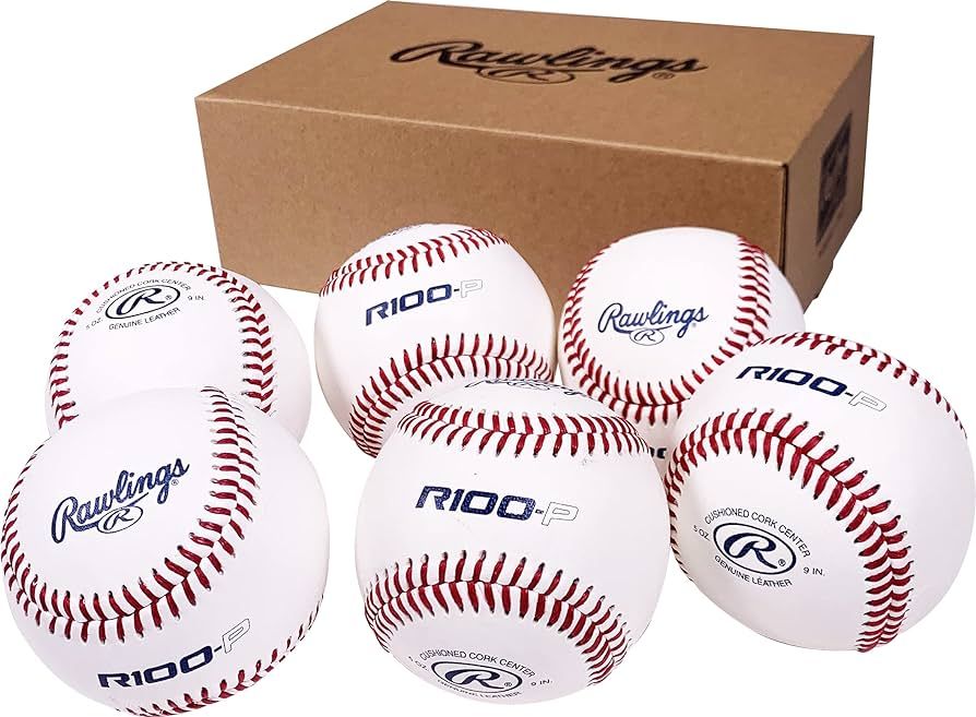 Rawlings | R100-P Practice Baseballs | Collegiate | High School | Youth | Flat/Raised Seam Option... | Amazon (US)