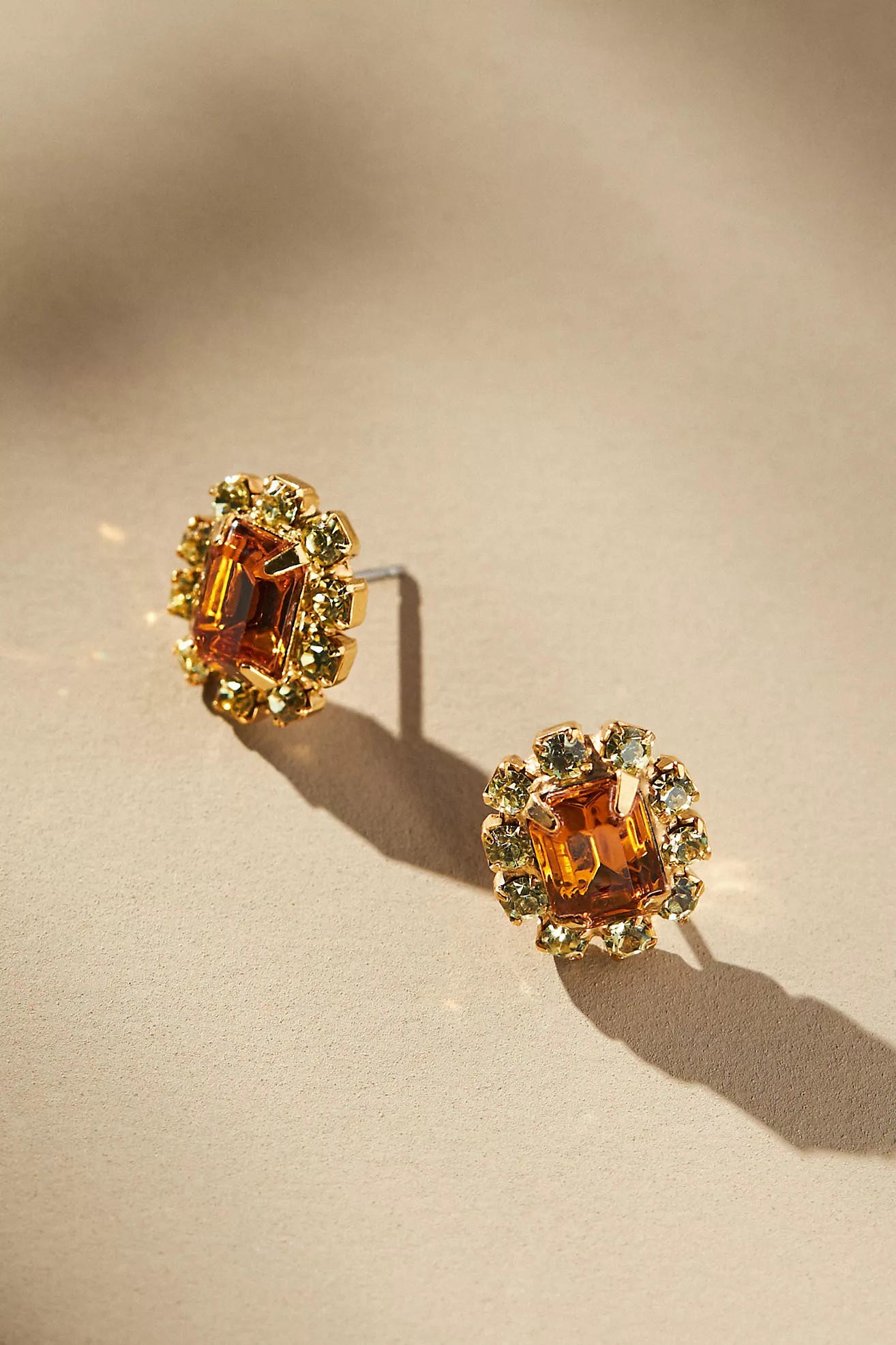 The Pink Reef Crystal Petite Stud Earrings | Anthropologie (US)