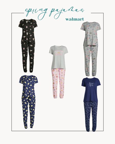 Spring, pajamas, pjs, sleepwear, loungewear, Walmart, Walmart fashion, affordable style 

#LTKfindsunder100 #LTKSeasonal #LTKfindsunder50