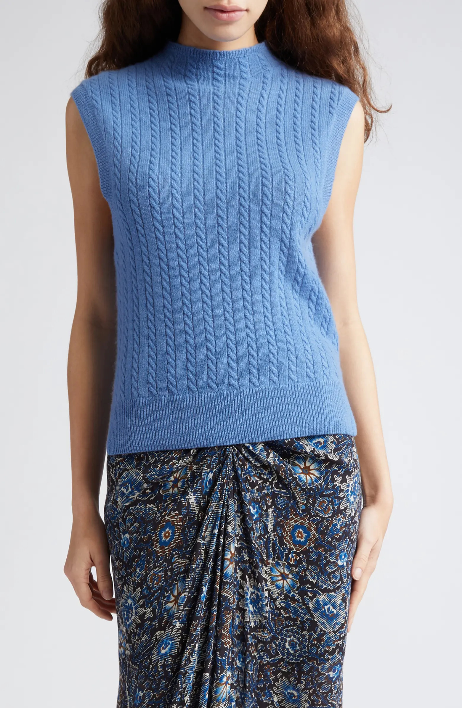 Letita Cable Cap Cashmere Sweater | Nordstrom