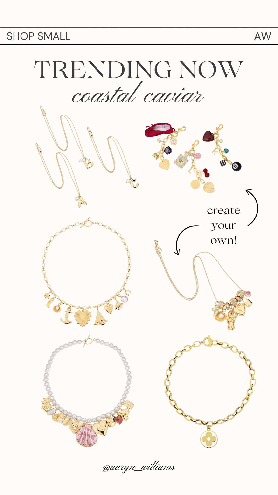 The viral charm necklaces and bracelets are now on LTK! 😍 Shop Coastal Caviar now! 💫

Charm bracelet, charm necklace, custom jewelry, trending now, viral trend

#LTKWedding #LTKStyleTip #LTKGiftGuide
