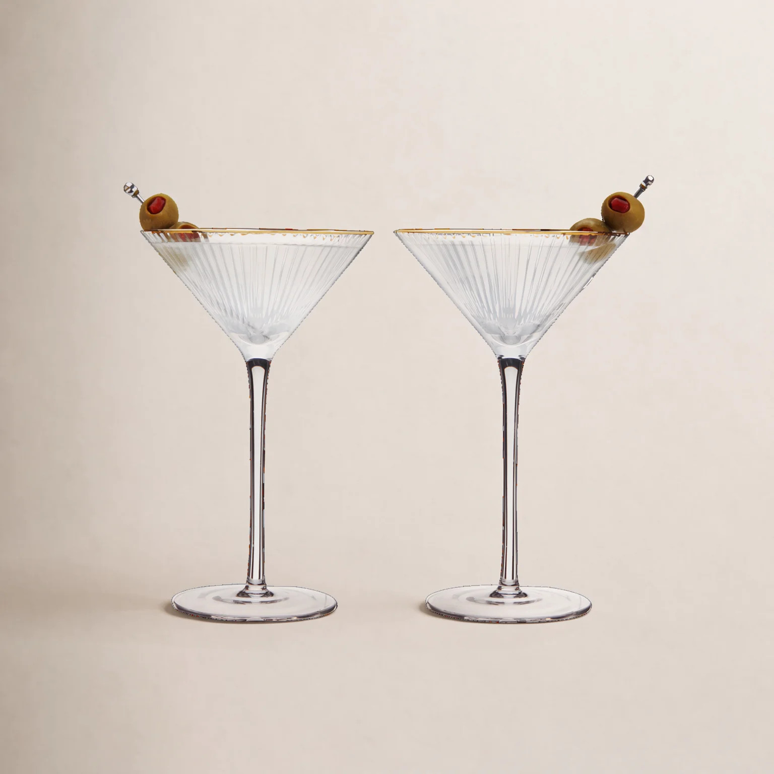 Joss & Main Meridian Crystal Martini Glasses & Reviews | Wayfair | Wayfair North America