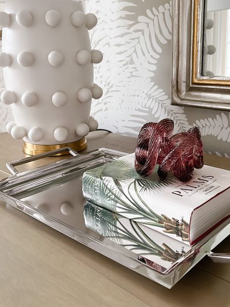 Loving this new H&M silver tray for $40 - so good for anywhere in the home! Would be beautiful on a bar. This Palm book is one of my favorites and I love this blown glass accent from Anthropolgie. 

#LTKhome #LTKsalealert #LTKunder50