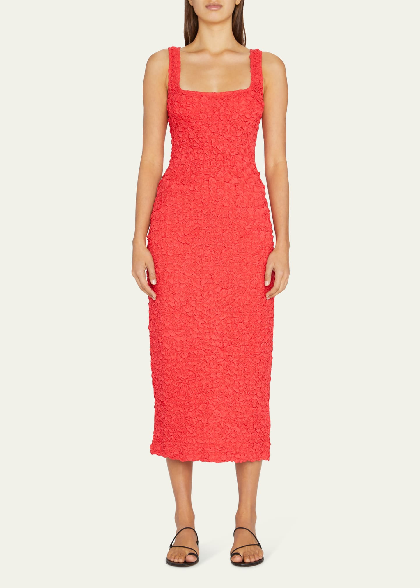 Sloan Popcorn Column Midi Dress | Bergdorf Goodman