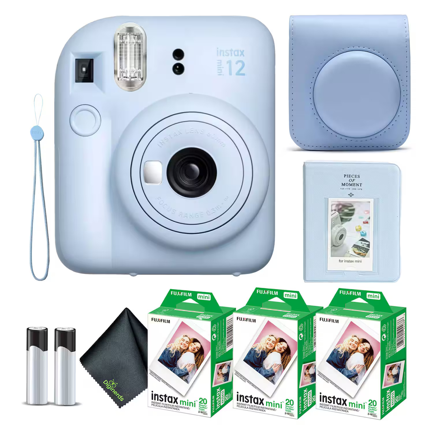 Fujifilm - INSTAX MINI 12 Instant Film Camera with Instant Film - Pastel Blue | Best Buy U.S.