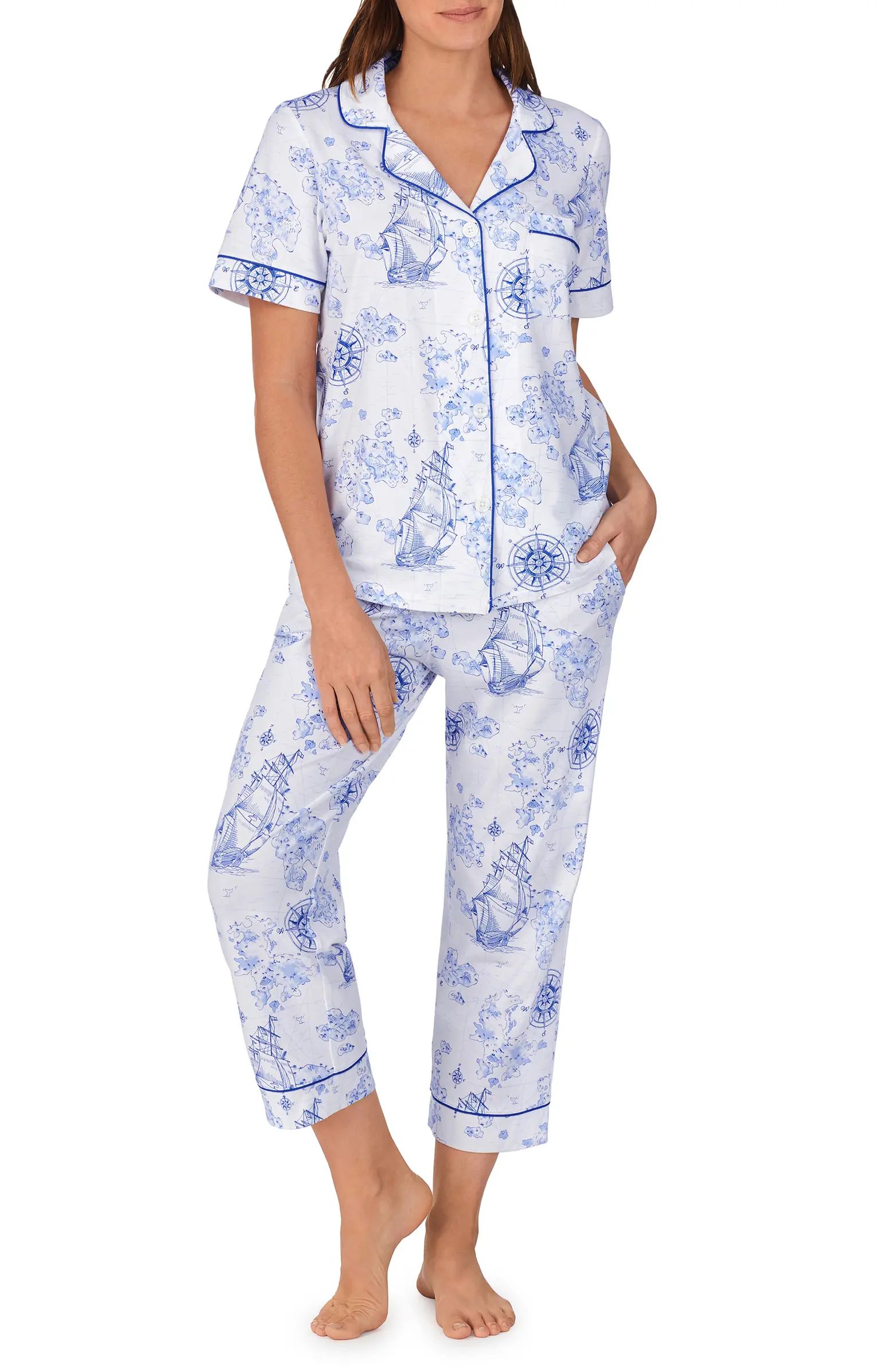 Print Crop Pajamas | Nordstrom