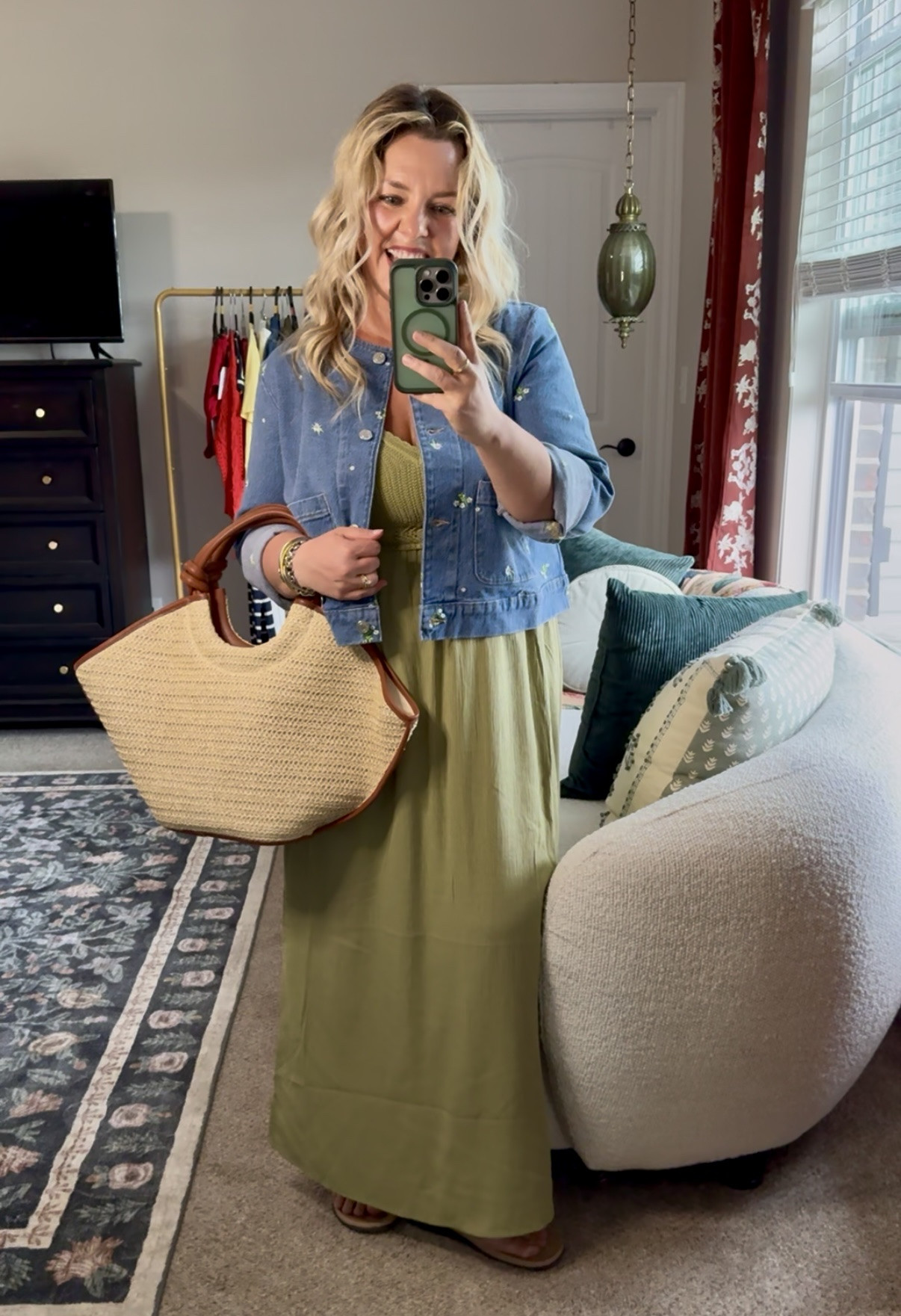 Give me alllll the Walmart fashion new arrivals! This Jean jacket is so cute, it has tiny embroidered flowers on it! And this crochet top maxi will be a summer staple! I’m 5’2” size 10/12 & sized down to a medium in the jacket & lg in the dress  

#LTKMidsize #LTKOver40 #LTKPetite