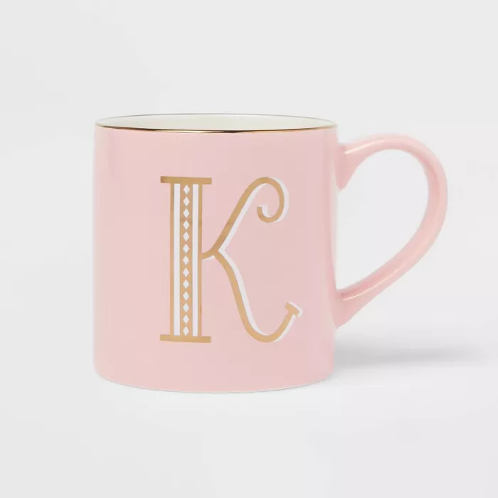16oz Stoneware Monogram Mug - Opalhouse™ | Target