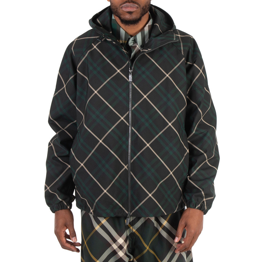 Burberry Check Hooded Zip-Up Jacket | Jomashop.com & JomaDeals.com