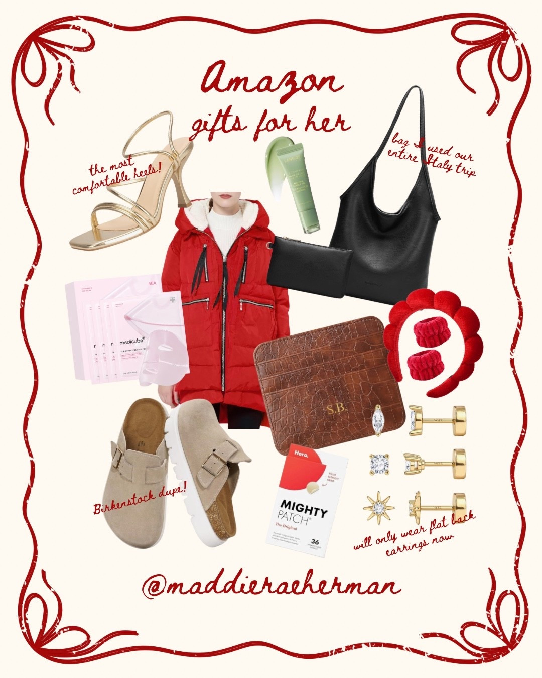 Amazon gift guide for her — items I own & love! ❤️ 

Birkenstock | winter coats | mules | self care gifts | customizable gifts

#LTKHoliday #LTKSaleAlert #LTKGiftGuide