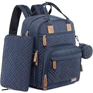 iniuniu Diaper Bag Backpack, 4 in 1 kit Large Unisex Baby Bags for Boys Girls, Waterproof Travel ... | Amazon (US)
