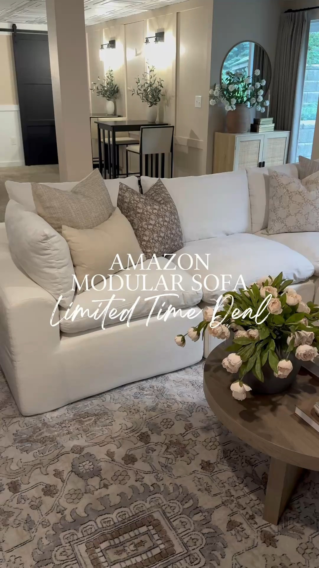 Amazon Limited Time Deal Modular Sofa 

Follow @farmtotablecreations on Instagram for more home finds and styling inspiration.

This Amazon modular sofa completely exceeded my expectations! It arrived in four separate boxes, was incredibly easy to put together, and once it fully expanded, I totally understood the hype.

The ultra-soft chenille fabric and memory foam cushions create that perfect cloud-like, sink-in comfort while still giving you plenty of support. It’s oversized, incredibly cozy, and quickly became my favorite place for movie nights, afternoon naps, and relaxing after a long day.

If you’ve been looking for a budget-friendly sectional that looks high-end and feels even better, this one is definitely worth checking out—especially while it’s on sale! I’m also linking everything styled in this space so you can recreate the entire look.

Living Room Decor | Living Room Inspiration | Living Room Ideas | Sectional | Modular Sofa | Cloud Couch | Cozy Couch | Cozy Home | Home Decor | Interior Design | Neutral Home | Neutral Living Room | Modern Organic | Home Inspiration | Home Finds | Furniture Finds | Amazon Home | Amazon Finds | Amazon Home Finds | Family Room | Cozy Living Room | Designer Look for Less | Affordable Furniture | Chenille Sofa | Memory Foam Couch | Modular Sectional | Home Styling | Home Refresh | Cozy Spaces

#LTKHome #LTKSaleAlert