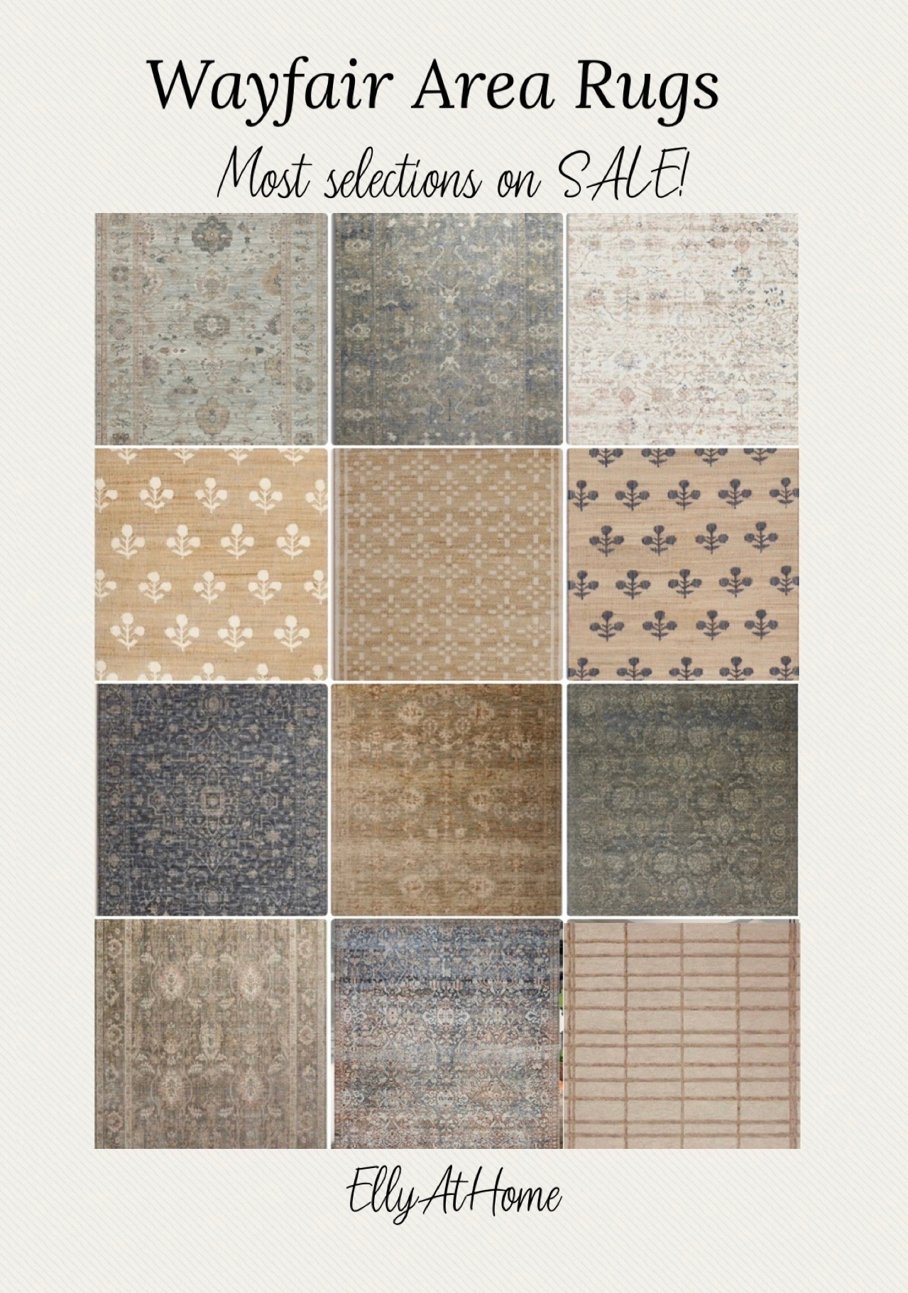 Area rugs, most on 4th of July sale from @Wayfair  Shop neutrals, blues, in a variety of styles and patterns for many areas of you home!

#LTKHome #LTKSaleAlert