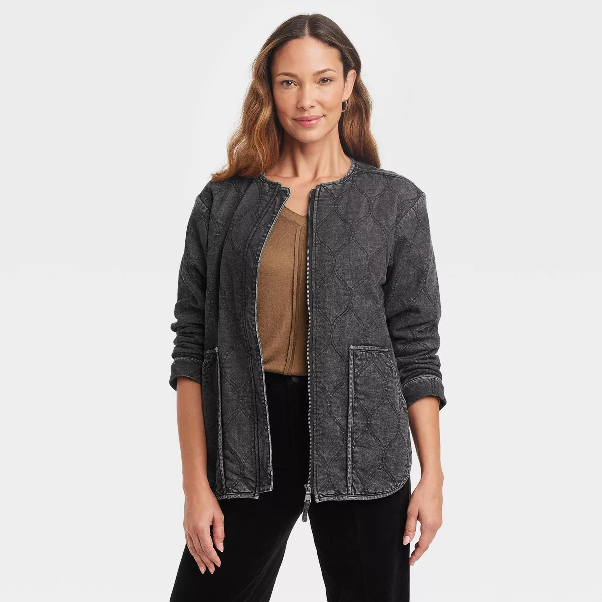 Women's Long Sleeve Quilted Jacket - Knox Rose™ | Target