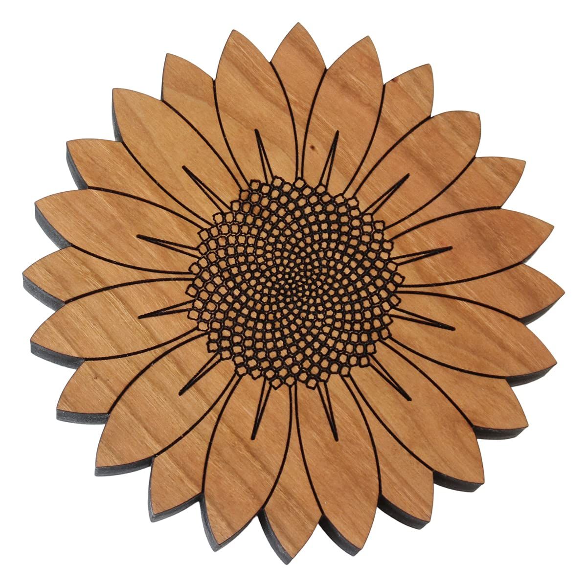 Sunflower Trivet - Hand Crafted in The USA From Solid Cherry Hardwood | Amazon (US)