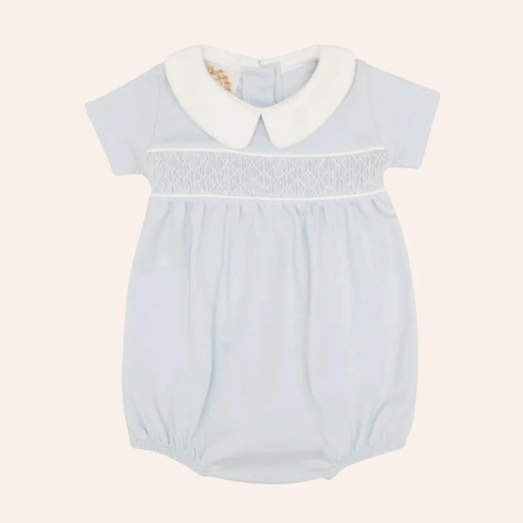The Beaufort Bonnet Company Short Sleeve Banbury Bubble in Buckhead Bl | Little Cottage Boutique