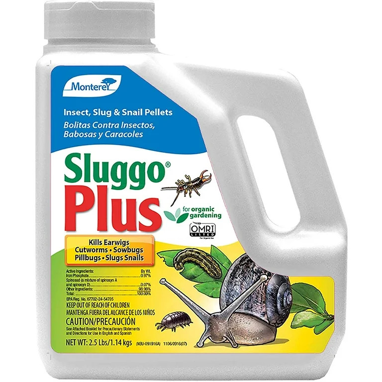 Monterey Sluggo Plus Insect, Slug & Snail Pelets for Organic Gardening, 2.5# | Walmart (US)